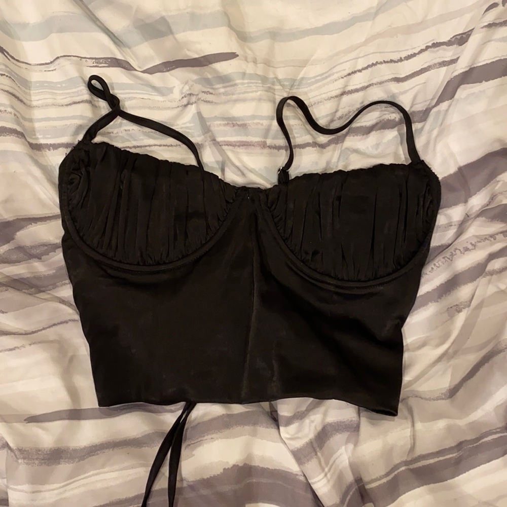 Tiger mist Bustier lace up top